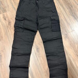 Alpha Industries Black Denim Cargo Pants
